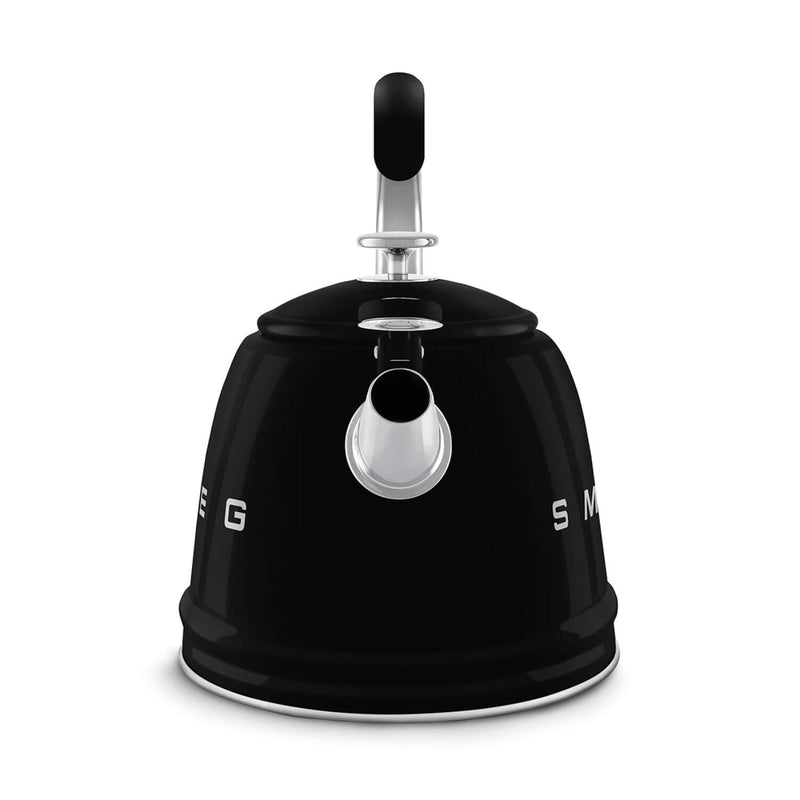 Smeg 50's Retro Style WKF01 Whistling Stove Top Kettle - Black