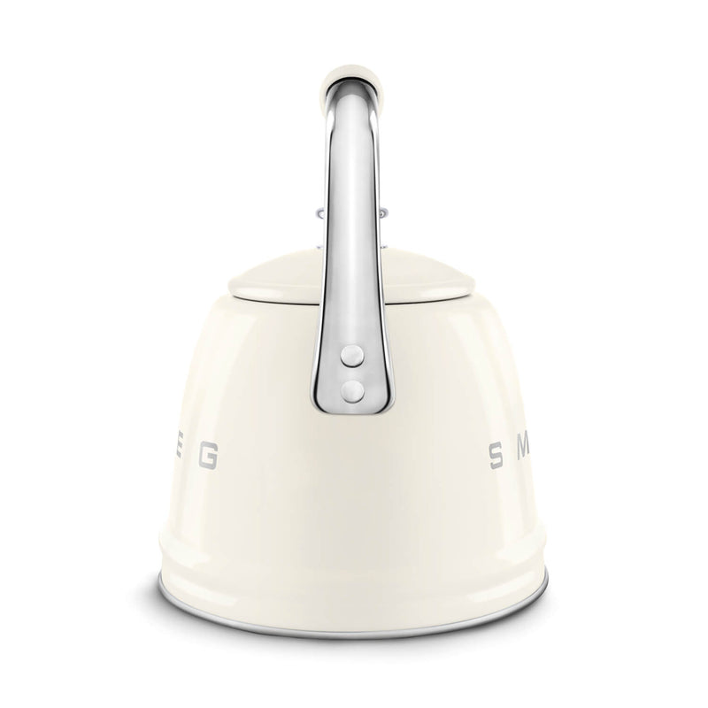 Smeg 50's Retro Style WKF01 Whistling Stove Top Kettle - Cream
