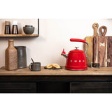 Smeg 50's Retro Style WKF01 Whistling Stove Top Kettle - Red