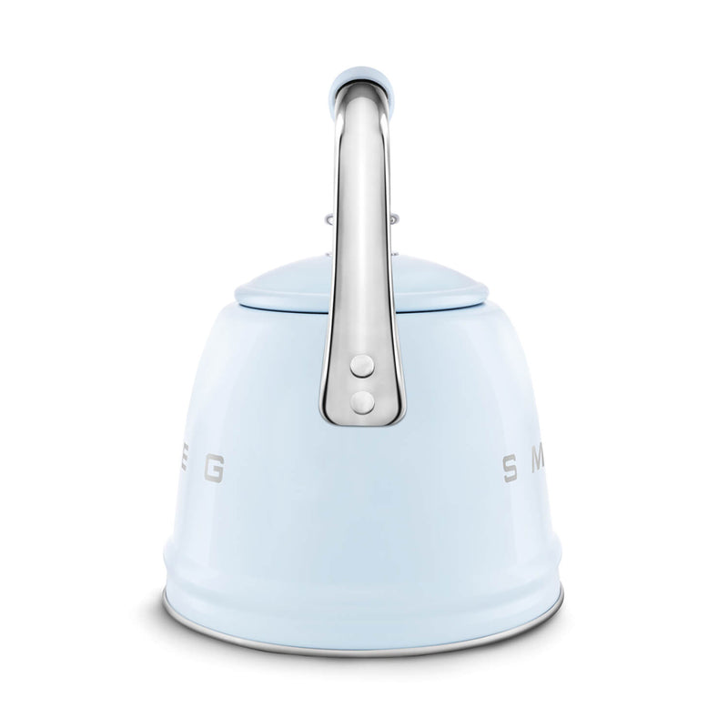 Smeg 50's Retro Style WKF01 Whistling Stove Top Kettle - Pastel Blue