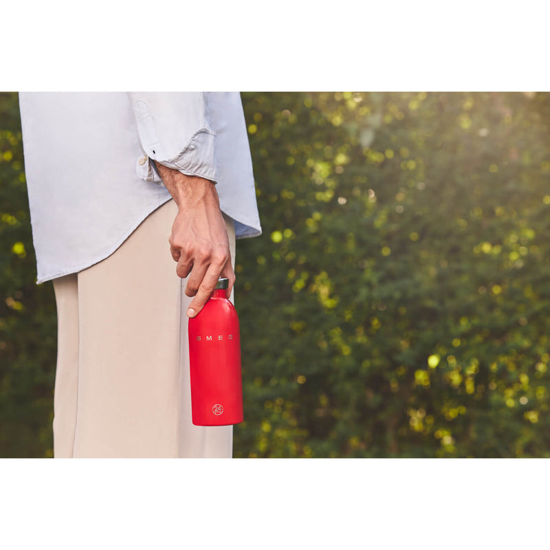 Smeg x 24Bottles 50's Style Reusable 500ml Clima Bottle - Red