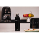 Smeg x 24Bottles 50's Style Urban Reusable Non-Thermal 1 Litre Bottle - Black