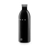 Smeg x 24Bottles 50's Style Urban Reusable Non-Thermal 1 Litre Bottle - Black