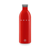 Smeg x 24Bottles 50's Style Urban Reusable Non-Thermal 1 Litre Bottle - Red