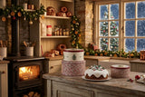 Spode Christmas Tree Yuletide Set of 3 Round Cake Tins