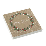 Stow Green 3 Ply Pack of 20 Christmas Napkins - A Christmas Wish