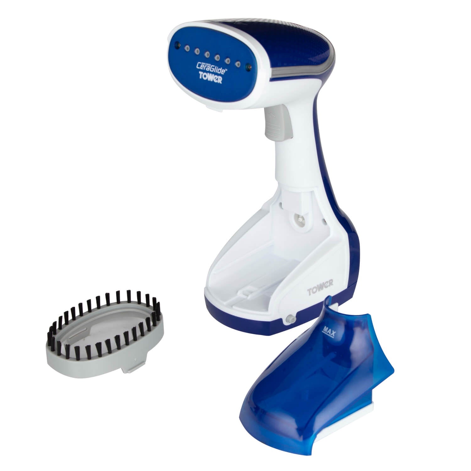 Buy Tower | T22014 CeraGlide 1000W Garment Steamer - Blue – Potters ...