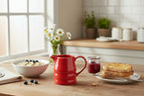 Bartleet & Sons 1/2 Pint Porcelain Churn Jug - Poppy Red