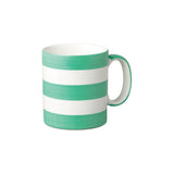 W.M Bartleet & Sons 1 Pint Porcelain Stripe Mug - Sea Green
