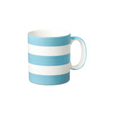 W.M Bartleet & Sons Porcelain Stripe Espresso Mug - Duck Egg Blue