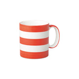 W.M Bartleet & Sons Porcelain Stripe Espresso Mug - Poppy Red