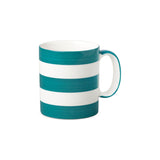 W.M Bartleet & Sons Porcelain Stripe Espresso Mug - Teal