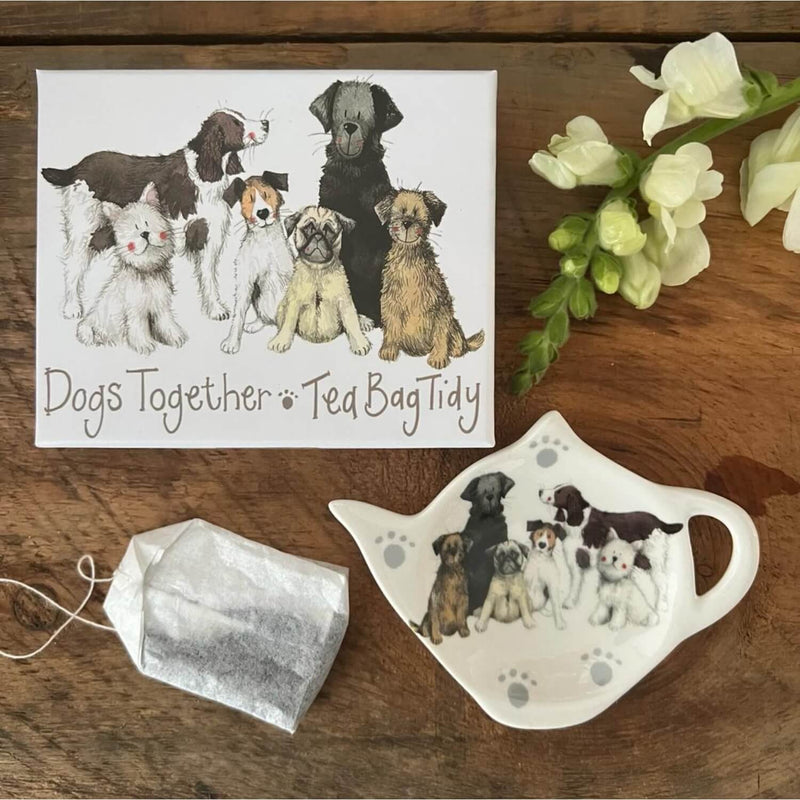 Alex Clark Teabag Tidy - Dogs Together