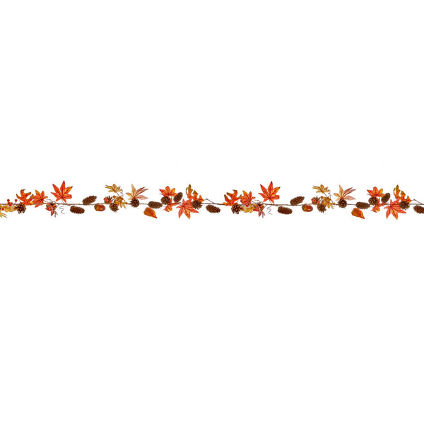 Premier 1.5m Rustic Garland - Cone & Acorn