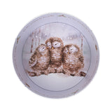Wrendale Designs by Hannah Dale 22cm Round Christmas Tin - Winter Woodland