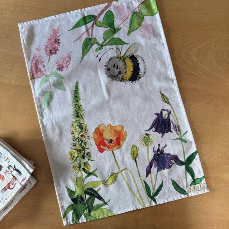 Alex Clark 100% Cotton Tea Towel - Bee And Foxglove