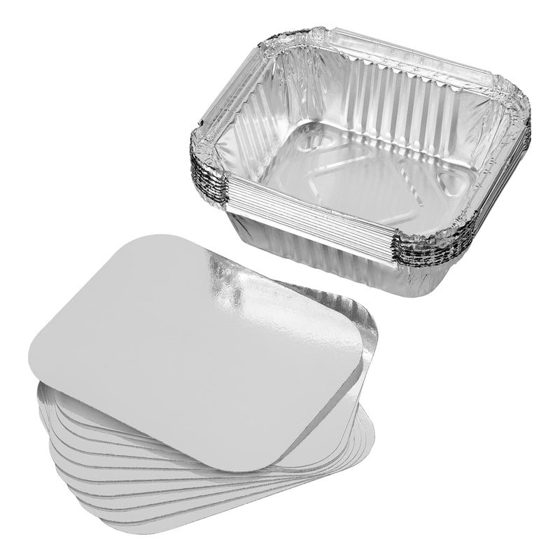 Tala 15cm x 12cm Foil Baking Containers with Lid -Pack of 10