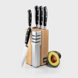 Taylor's Eye Witness Henley 5-Piece Knife Set with Bamboo Block & Sharpener