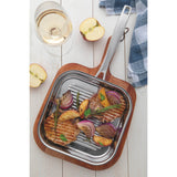 Tramontina Grano 3-Ply Stainless Steel 28cm Ribbed Griddle Pan
