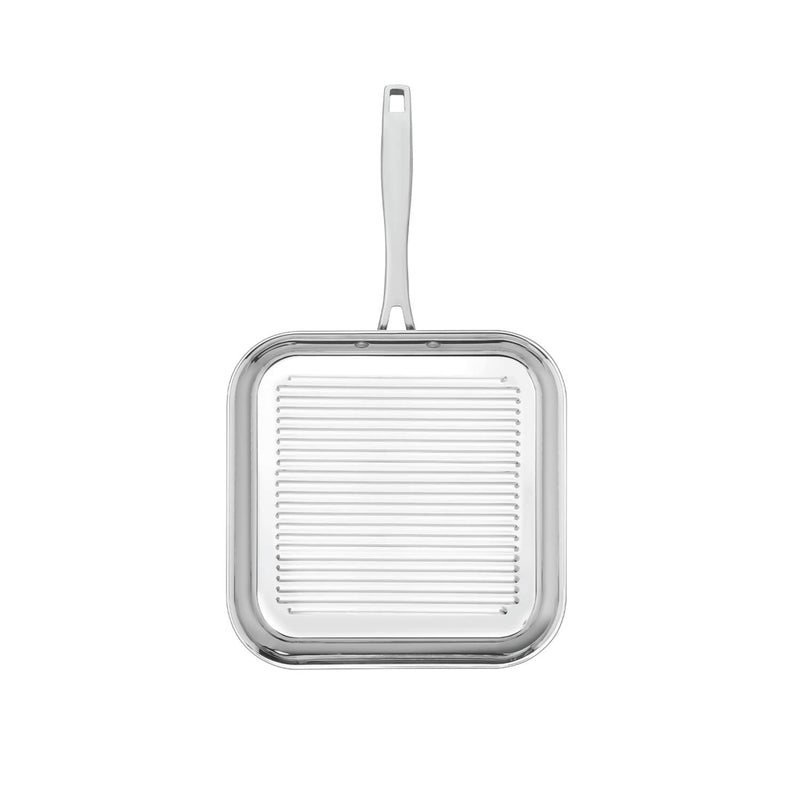 Tramontina Grano 3-Ply Stainless Steel 28cm Ribbed Griddle Pan