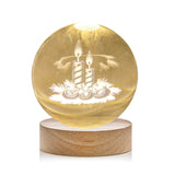 Premier 10cm USB 3D Etched Globe - Candles