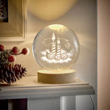 Premier 10cm USB 3D Etched Globe - Candles