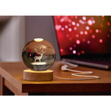 Premier Lit 10cm USB 3D Etched Globe - Stag