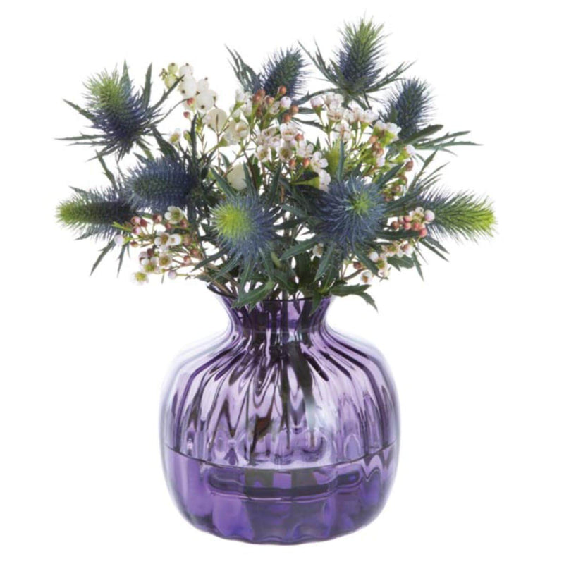 Dartington Handmade Cushion Small Vase - Amethyst