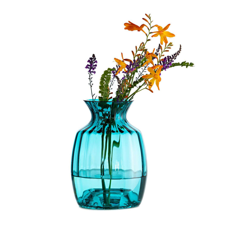 Dartington Handmade Cushion Tall Vase - Teal