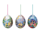 Elite Tins Vintage Easter Mini Hanging Egg Shaped Tin - Assorted