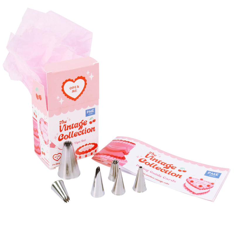 PME Vintage Cake Piping Set - Set of 6