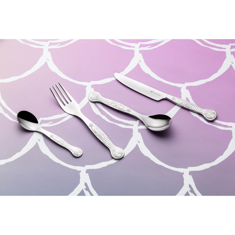 Viners Mermazing 4-Piece Childrens Cutlery Set