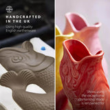 Wade Fish Earthenware 0.6 Litre Gluggle Jug - Red