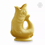 Wade Fish Earthenware 0.6 Litre Gluggle Jug - Yellow