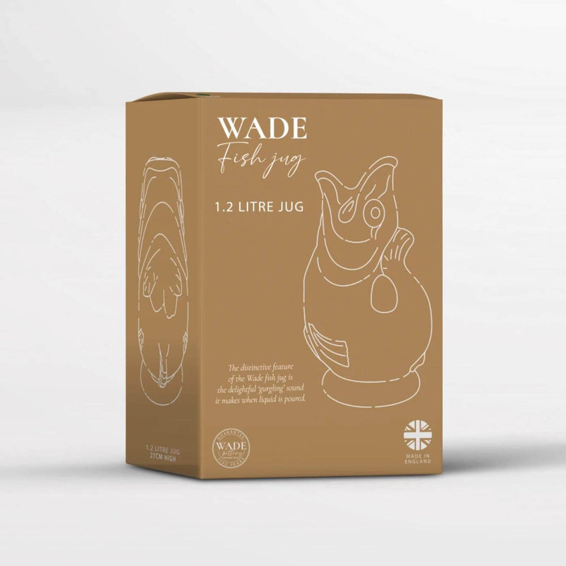 Wade Fish Earthenware 1.2 Litre Gluggle Jug - Forest Green