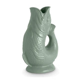 Wade Fish Earthenware 1.2 Litre Gluggle Jug - Sage