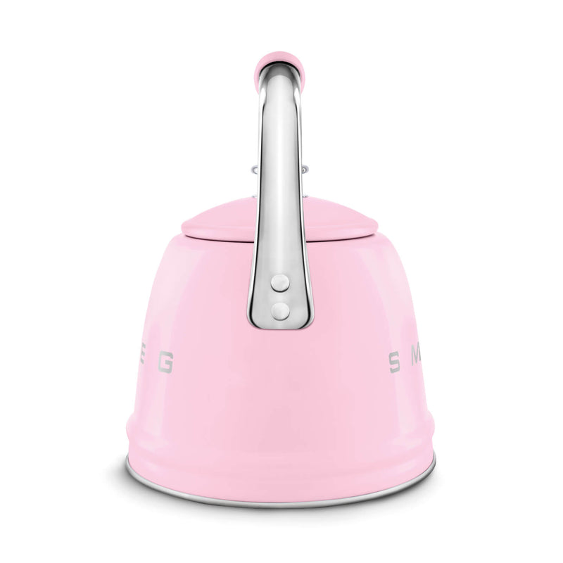 Smeg 50's Retro Style WKF01 Whistling Stove Top Kettle - Pink