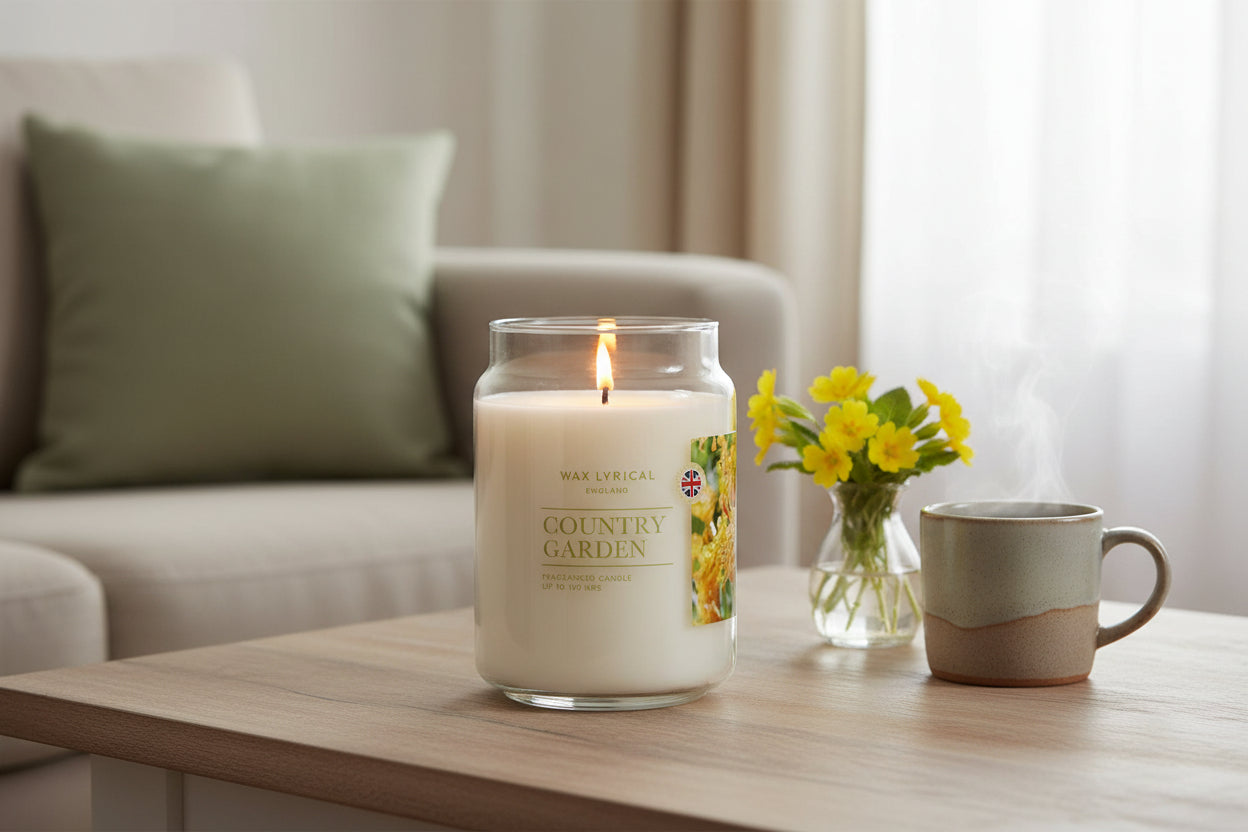 Buy Wax Lyrical England | Large Scented Candle Jar - Country Garden ...