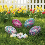 Elite Tins Arts & Crafts Medium Egg Shaped Tin - Assorted