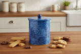 Elite Tins Arts & Crafts Medium Biscuit Barrel - Marigold