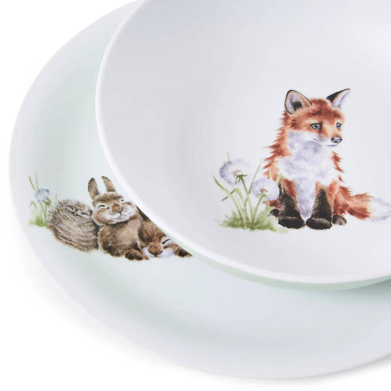 Wrendale Designs Little Wren Melamine Plate & Bowl Set