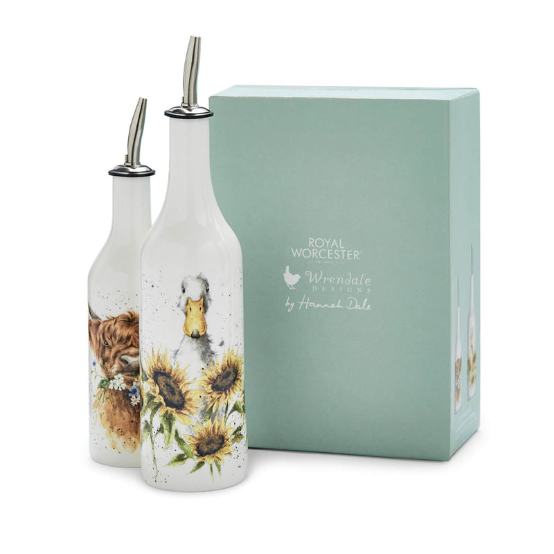 Wrendale Designs by Hannah Dale Fine China Oil & Vinegar Set