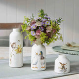 Wrendale Designs by Hannah Dale Set of 3 Fine China Vase Set