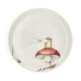 Wrendale Designs by Hannah Dale 2-Tier Fine China Cake Stand - He's A Funghi & Hedgehog