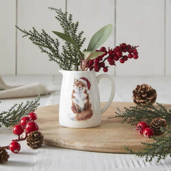 Wrendale Designs by Hannah Dale Christmas Posy Jug - Festive Fox