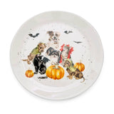 Wrendale Designs by Hannah Dale 21cm Fine China Coupe Plate - Halloween Party