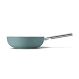 Smeg Cookware 30cm Non-Stick Ceramic Coated Wok - Matte Emerald Green