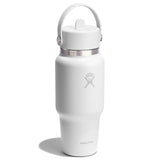 Hydro Flask 710ml Wide Mouth Travel Bottle With Flex Straw Cap - Tonal White