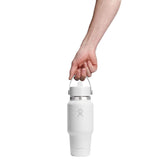 Hydro Flask 710ml Wide Mouth Travel Bottle With Flex Straw Cap - Tonal White