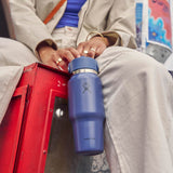 Hydro Flask 710ml Wide Mouth Travel Bottle With Flex Straw Cap- Tonal Black